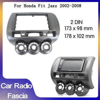 Radio auto Fascia Pentru HONDA Fit Jazz 2002-2008 manuală AC, Audio Stereo Cadru GPS CD Player Panou Rama Adaptare Trim Instalare