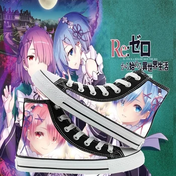 Re:viața într-o Lume Diferită De Zero Anime Desene animate Elevii de Mare Ajutor Cosplay Pentru Pantofi de Panza Pantofi Casual Confortabil Bărbați
