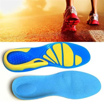 Silicon Non-Alunecare Gel Moale Sport Tălpi De Pantofi De Masaj Branț Ortopedice Picior De Îngrijire Pentru Picioare Pantofi Unic Absorbție De Șoc Tampoane