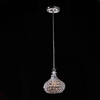 Singur Cap 5w AC85-265v moderne de cristal pandantiv lumina lustru pendentes decor acasă de fixare de iluminat Dia18cm lampă de cristal