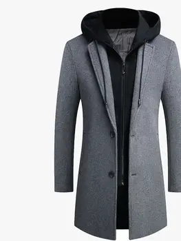 stofa de lână haina pălării pentru bărbați haina barbati haine barbati haine barbati jacheta abrigos masculino completo bărbați îmbrăcăminte abrigos hombre