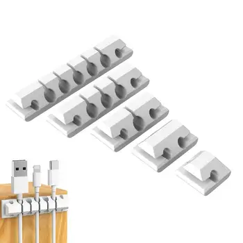 Suportul De Cablu Clip 5 Pack Birou Management De Cablu Cleme Autoadezive Cablu Clipuri Încărcător Cablu De Management Pentru Organizarea De Acasă