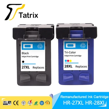 Tatrix 27 27XL 28 28XL Premium Remanufacturate Color Inkjet Cartuș de Cerneală pentru HP DeskJet 3325 4110 5679 3420 3320 4110 Printer