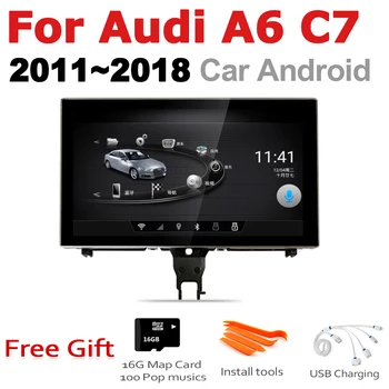 TBBCTEE Pentru Audi A6 C7 2011~2018 AU MMI RMC 2 Din Android GPS Auto Play Mlutimedia Player Stereo Navi Navigare Android Auto