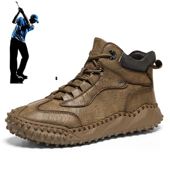 Toamna și Iarna Barbati Pantofi de Golf Clasic de Unghii gratuit Confort Golf de Formare Adidași Bărbați Gazon Non alunecare Pantofi de Golf Dimensiune 38-46