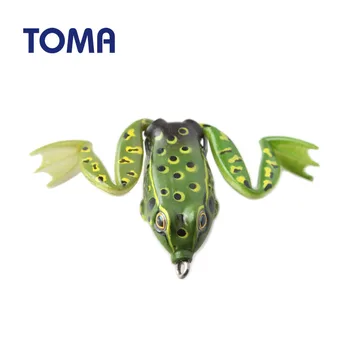 TOMA 1BUC Manual de Moale Broasca Topwater Momeli de Pescuit 5cm 6.5 cm Plutitoare din Plastic Moale de Cauciuc cap de șarpe Momeala