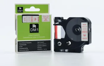 Transport gratuit 3pcs Compatibil DYMO 45015 12mm roșu pe alb dymo d1 eticheta bandă cartuș pentru dymo imprimanta