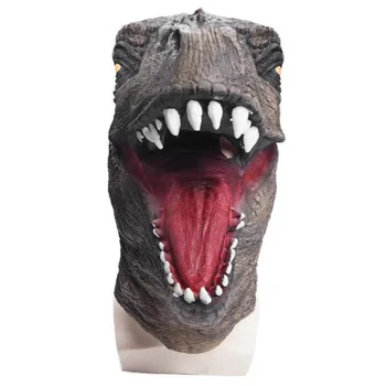Tyrannosaurus Rex Mască De Latex Petrecere De Halloween Cosplay Dinozaur Măști Rimeluri De Latex Realista Animal Maske Mascaradă Masca