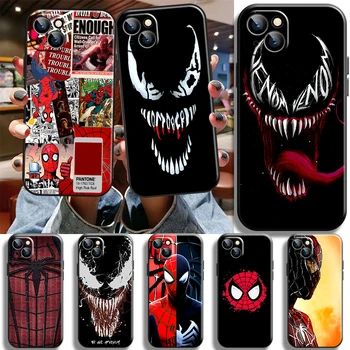Veninul Spiderman Telefon Caz Pentru iPhone 14 13 12 11 Pro Mini X XR XS Max SE 7 8 Plus Înapoi la Șocuri Cazuri Protecție Completă